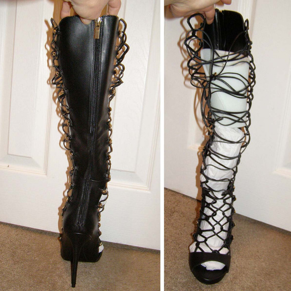 New LUST FOR LIFE "Dynamite" gladiator boots sz 9 - Picture 3 of 8